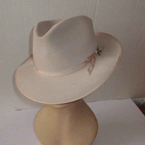 Stetson Stratoliner Silverbelly Men's Fur Felt Fedora Hat 7 1/4 - Picture 1 of 9